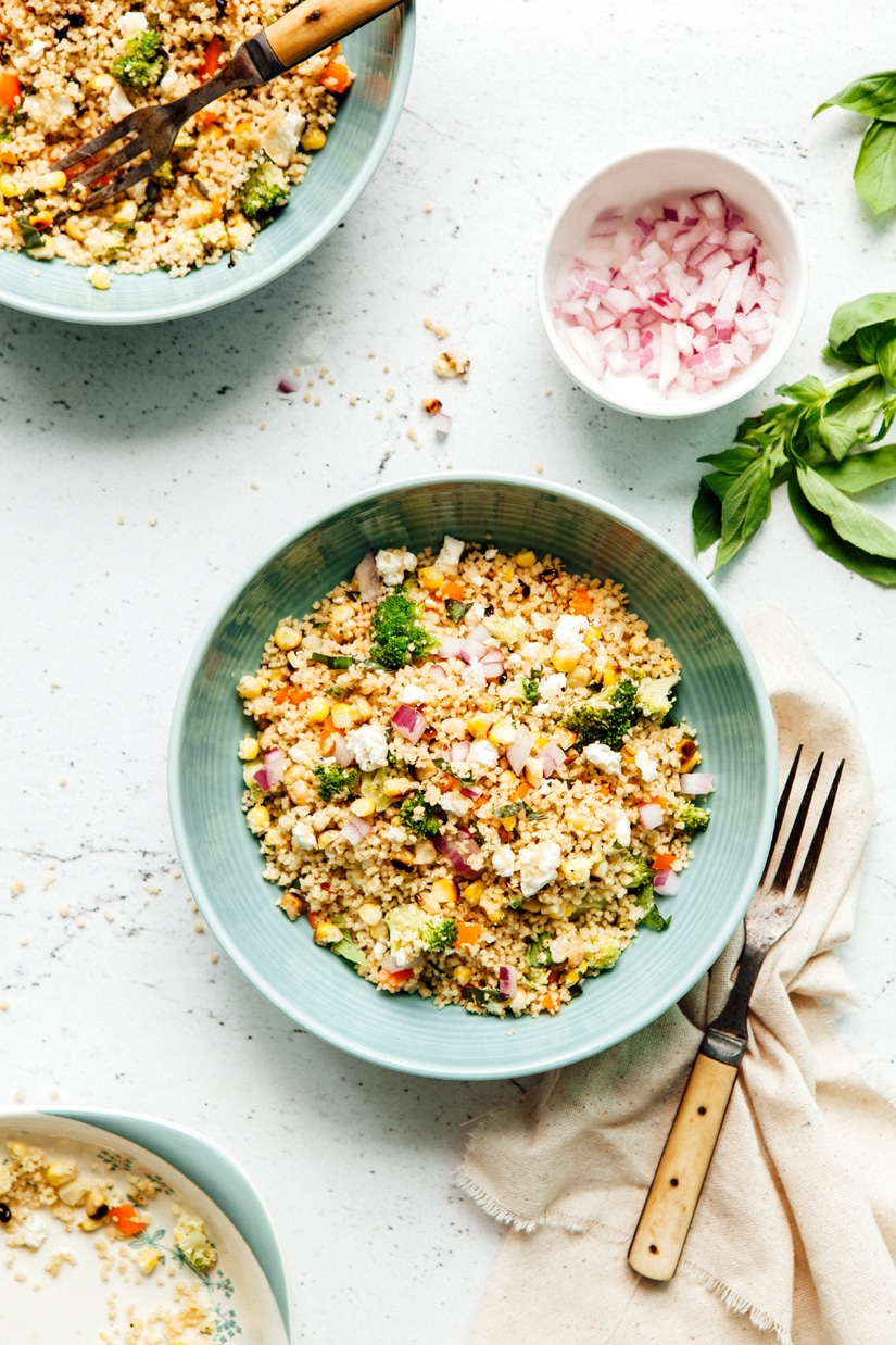 Couscous Salad With Charred Corn