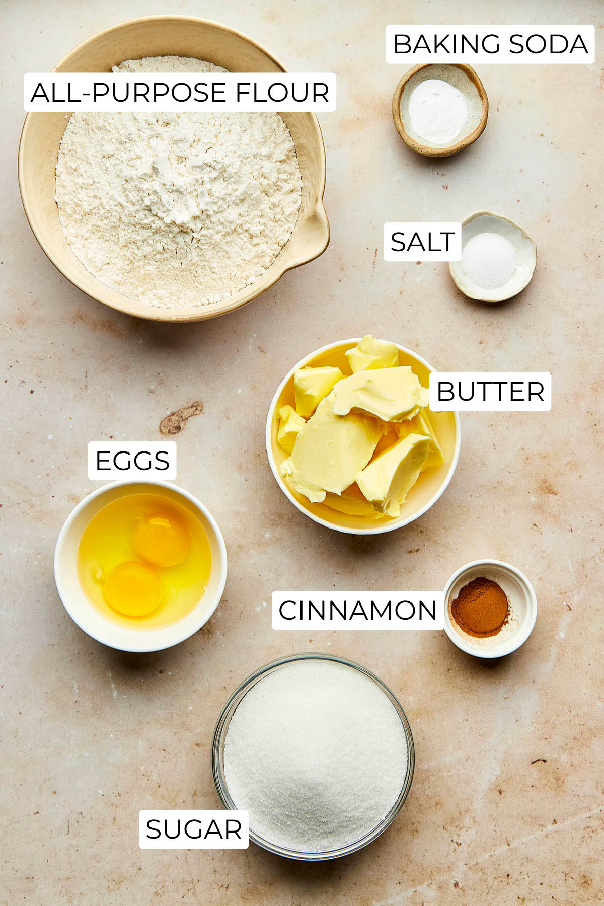 Ingredients to make snickerdoodles without cream of tartar.
