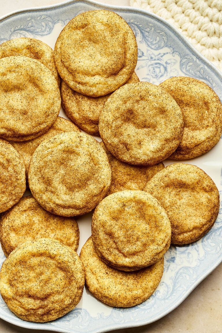 A plate of snickerdoodles without cream of tartar.