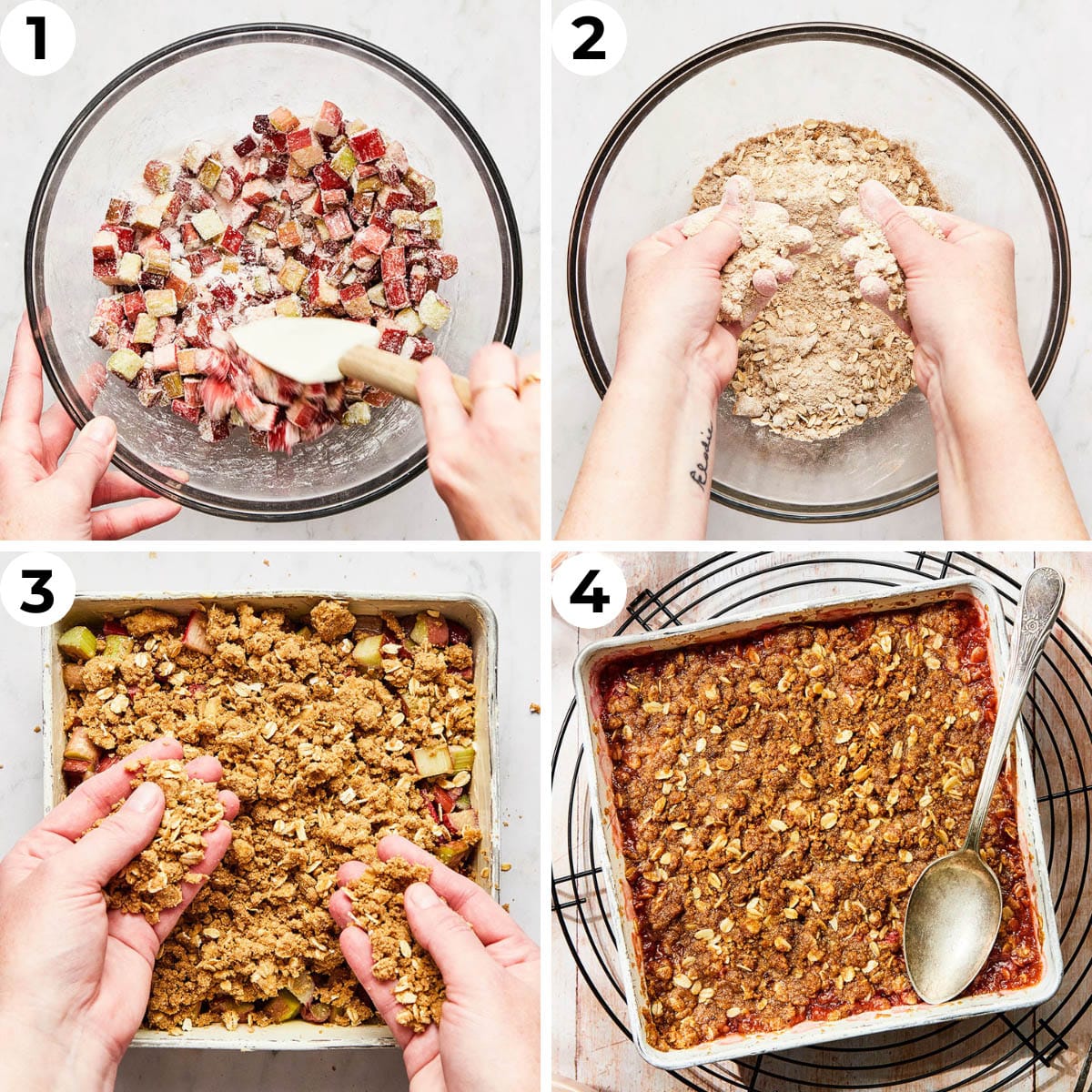 Process shots one through four to make this recipe.