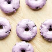 Blueberry cake donuts.
