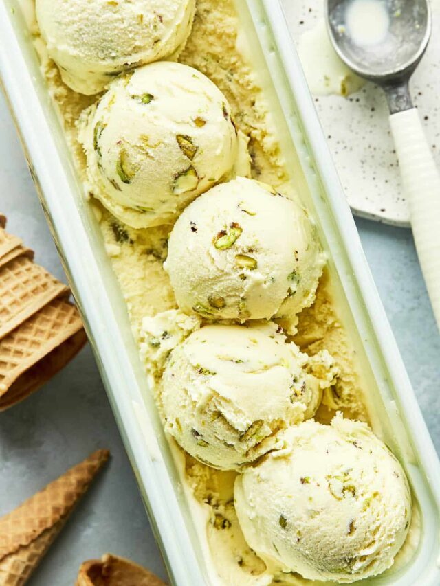 Pistachio Ice Cream From-Scratch