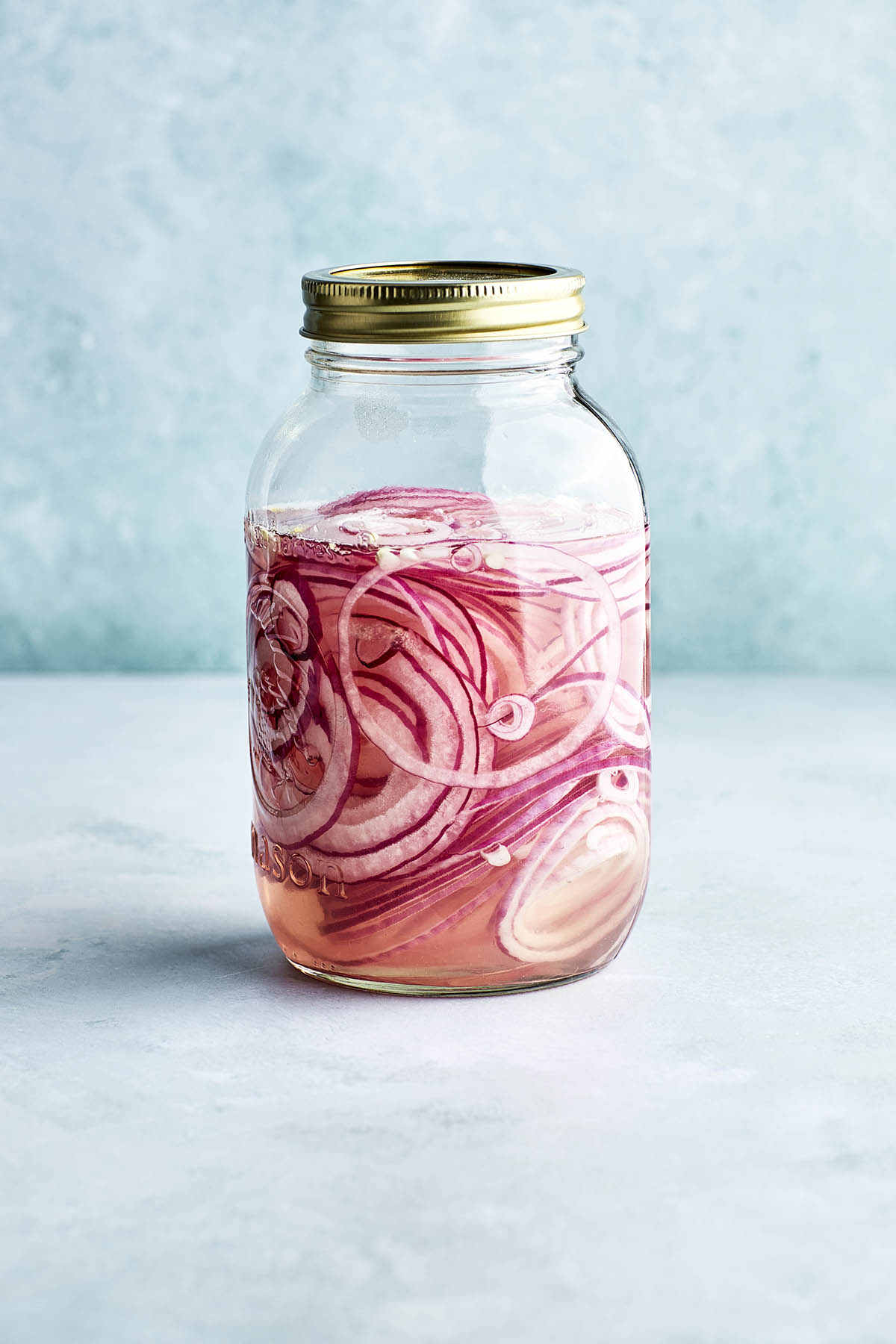 A jar of onions.