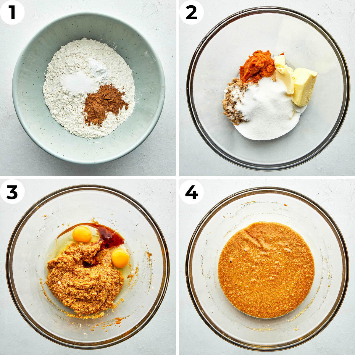 Process shots one through four to make this recipe.