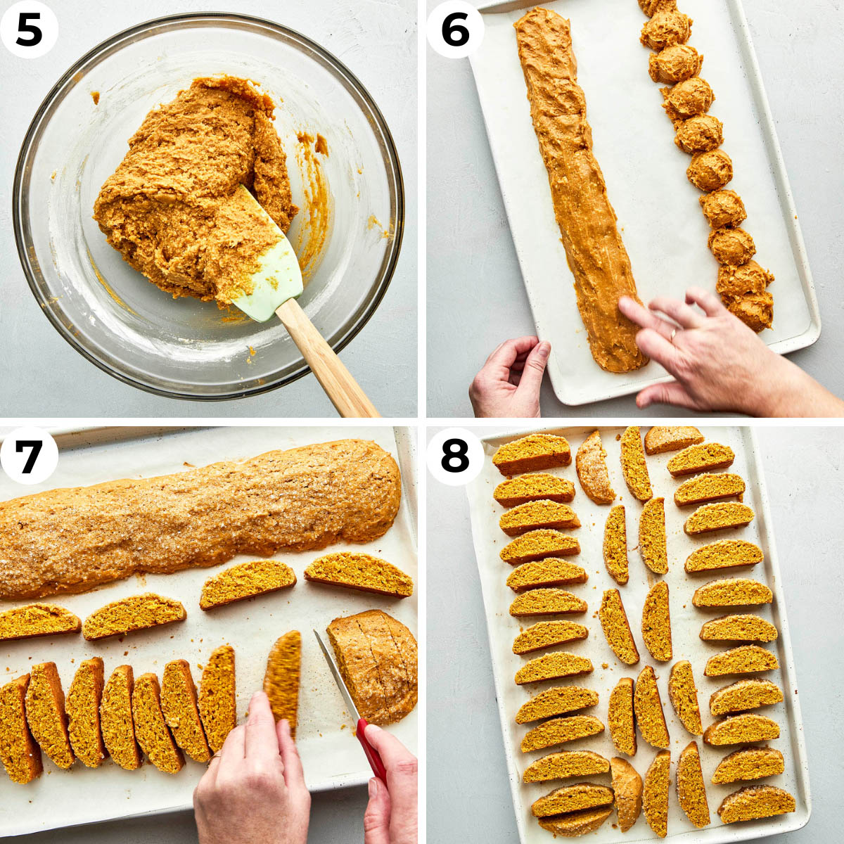 Process shots five through eight to make this recipe.