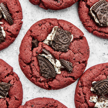 Oreo red velvet cookies.