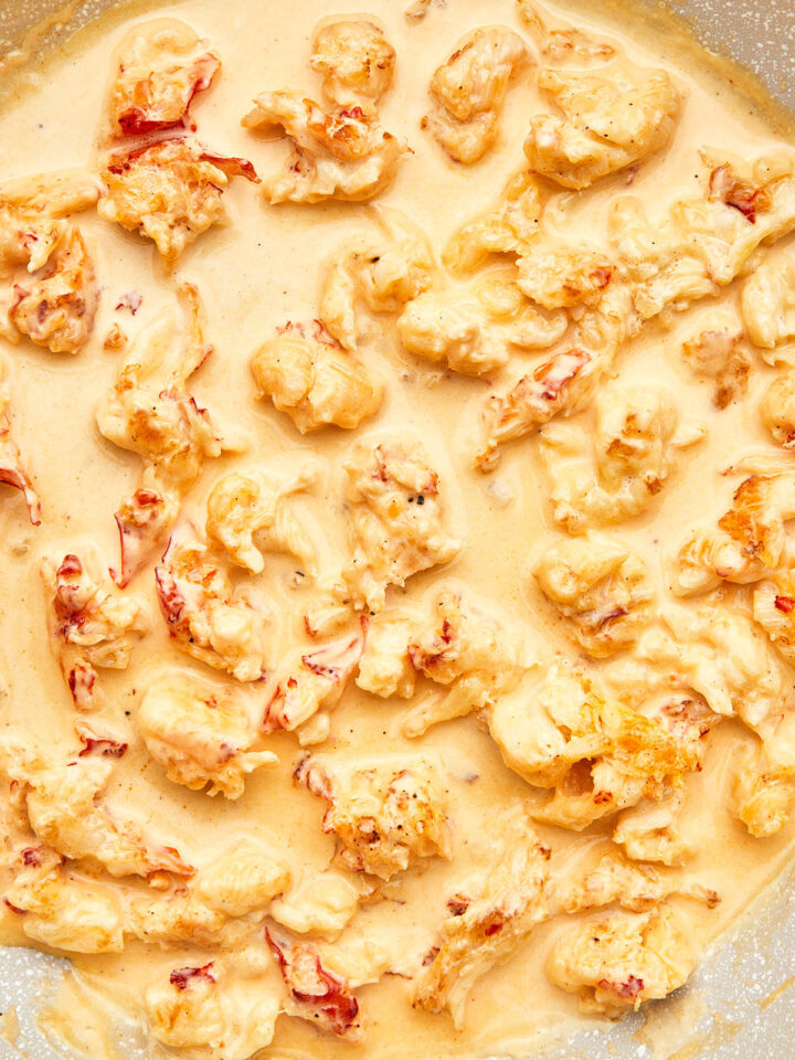 Yarmouth-style creamed lobster.