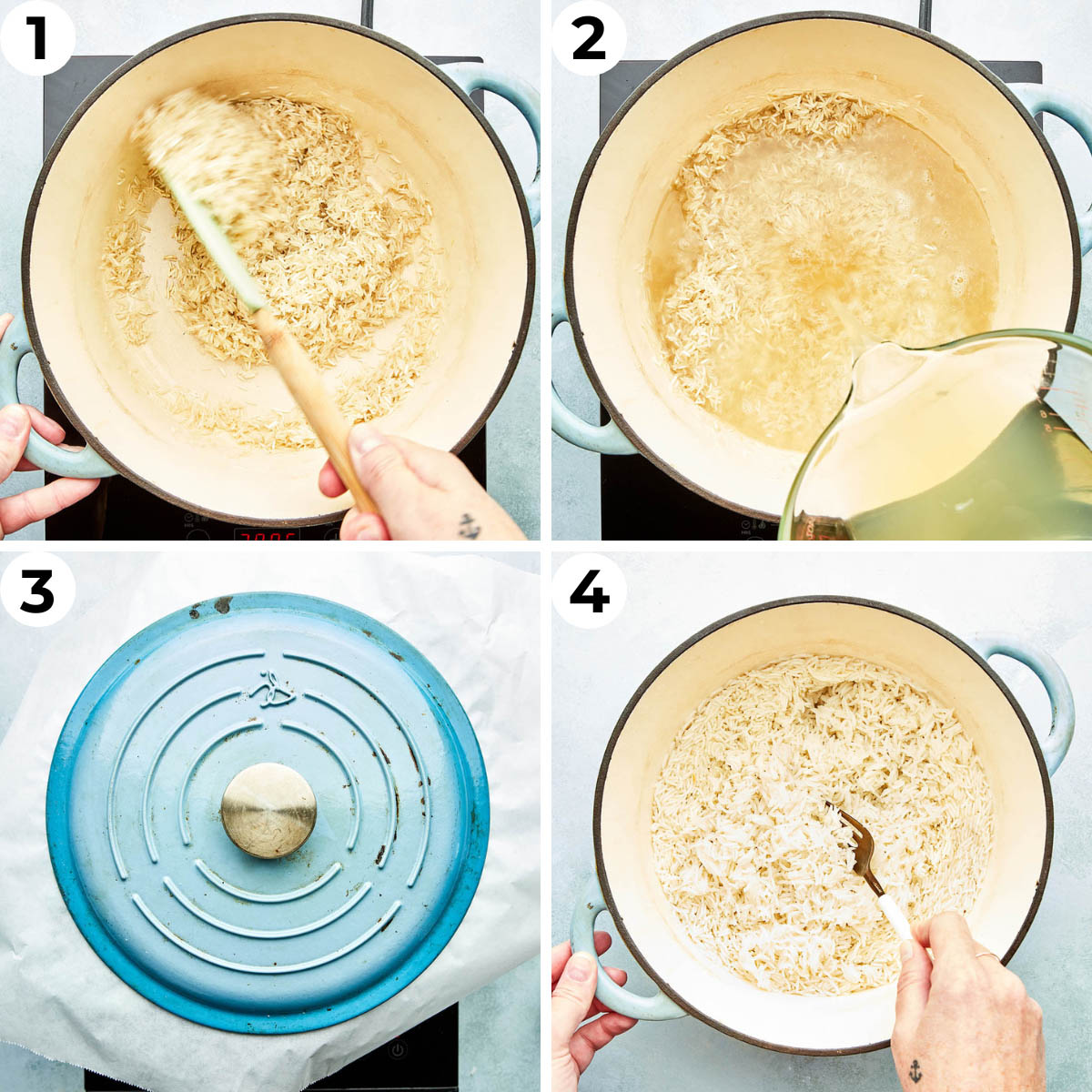 Process shots 1 through 4 to make this recipe.