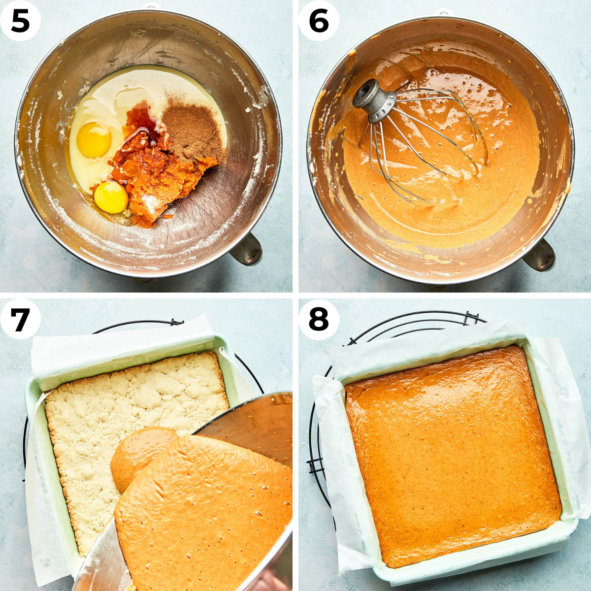 Process shots five through eight to make this recipe.