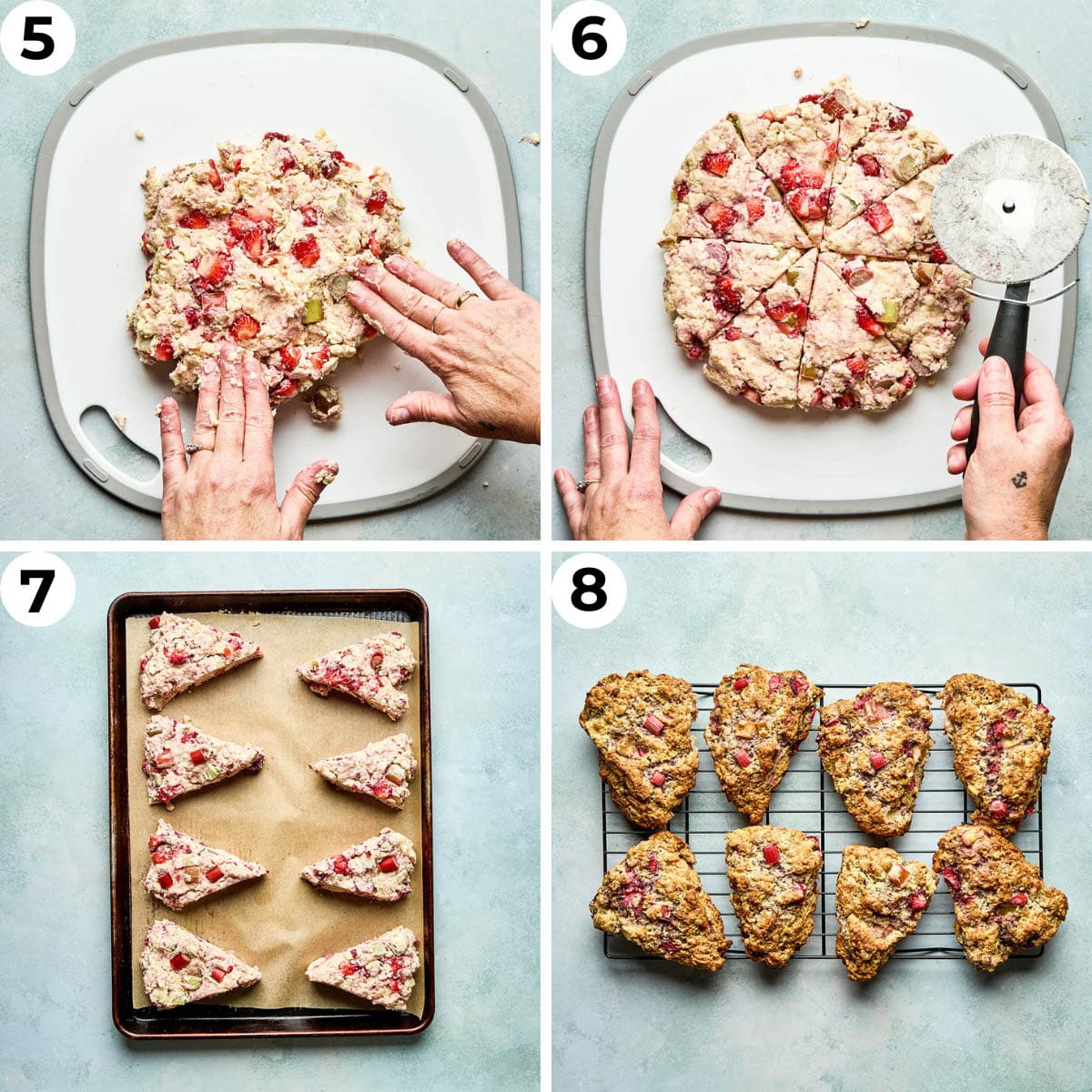 Process shots five through eight to make this recipe.