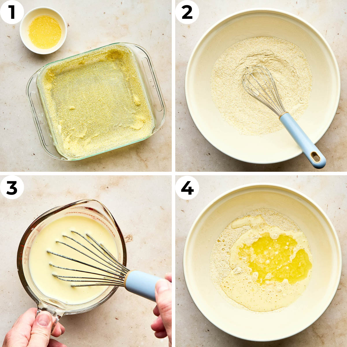 Process shots 1 through 4 to make this recipe.