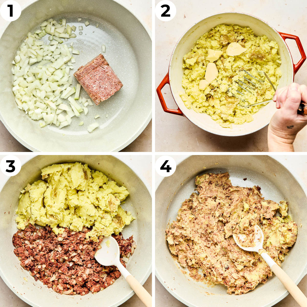 Process shots 1 through 4 to make this recipe.