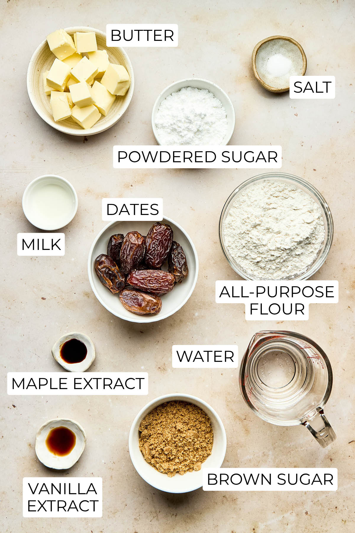 Ingredients to make Cape Breton pork pies.