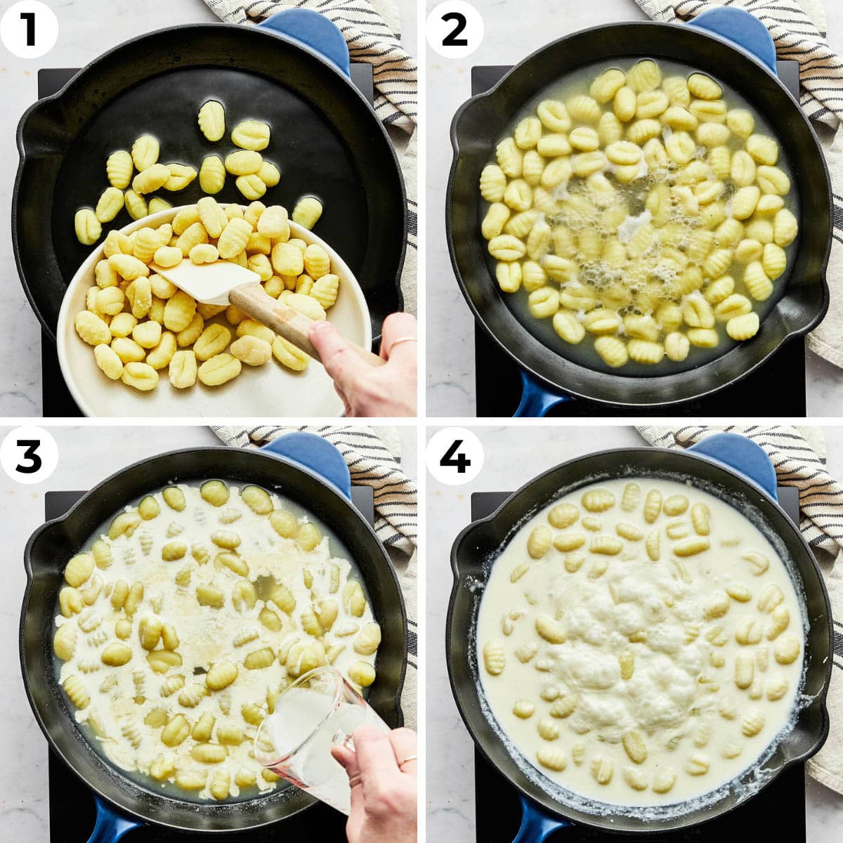 Process shots one through four to make this recipe.