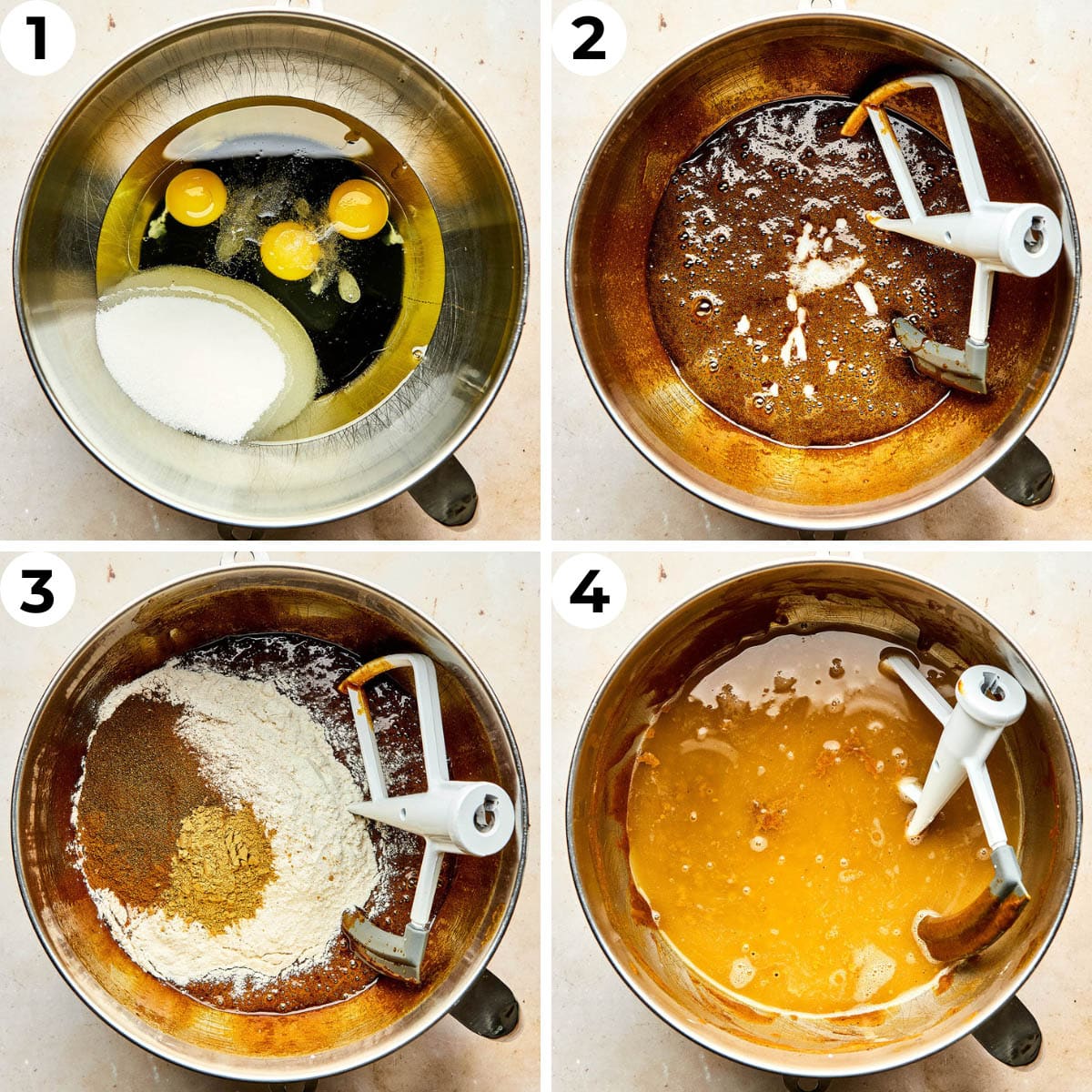 Process shots one through four to make this recipe.