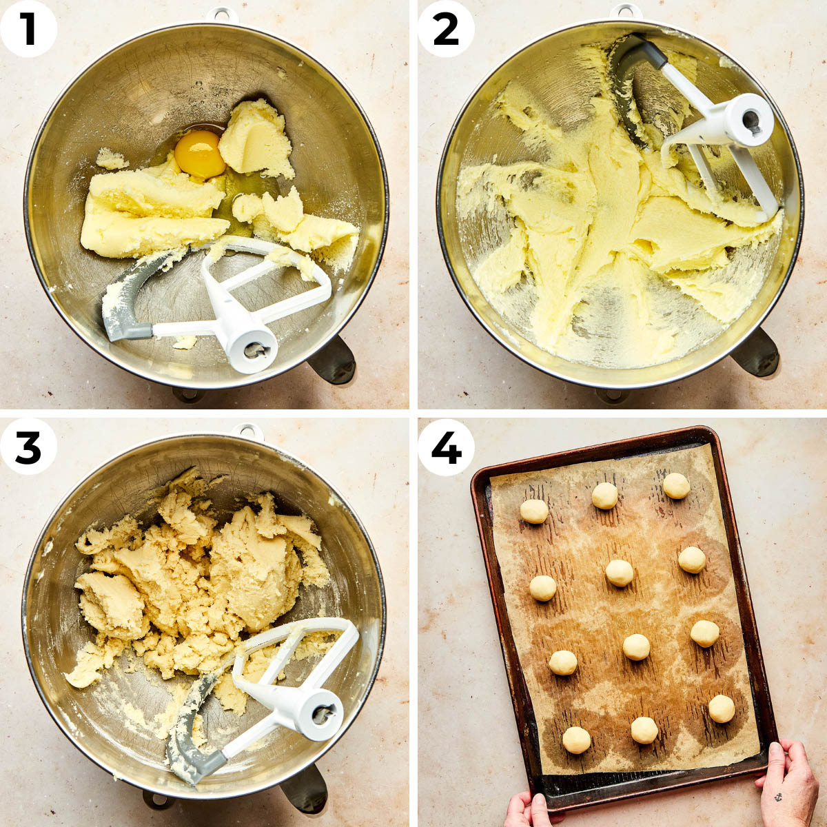 Process shots one through four to make this recipe.