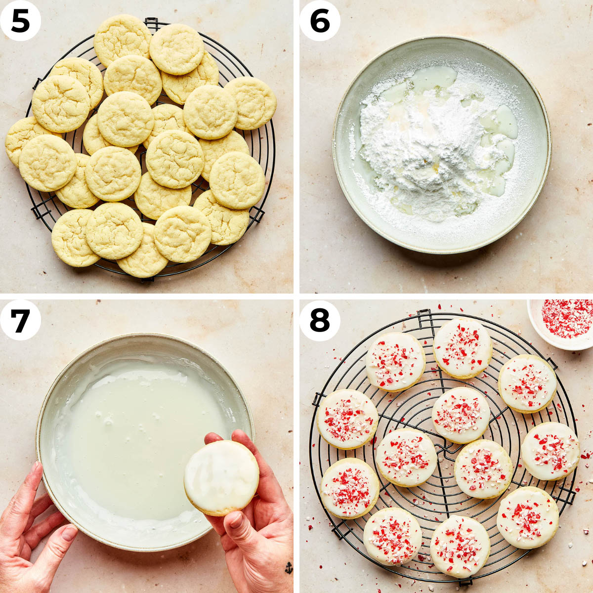 Process shots five through eight to make this recipe.