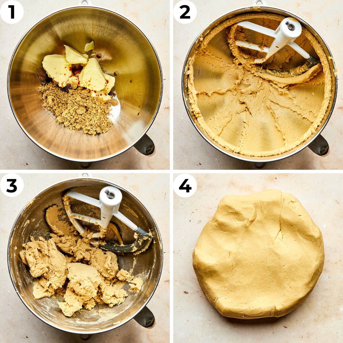 Process shots one through four to make this recipe.