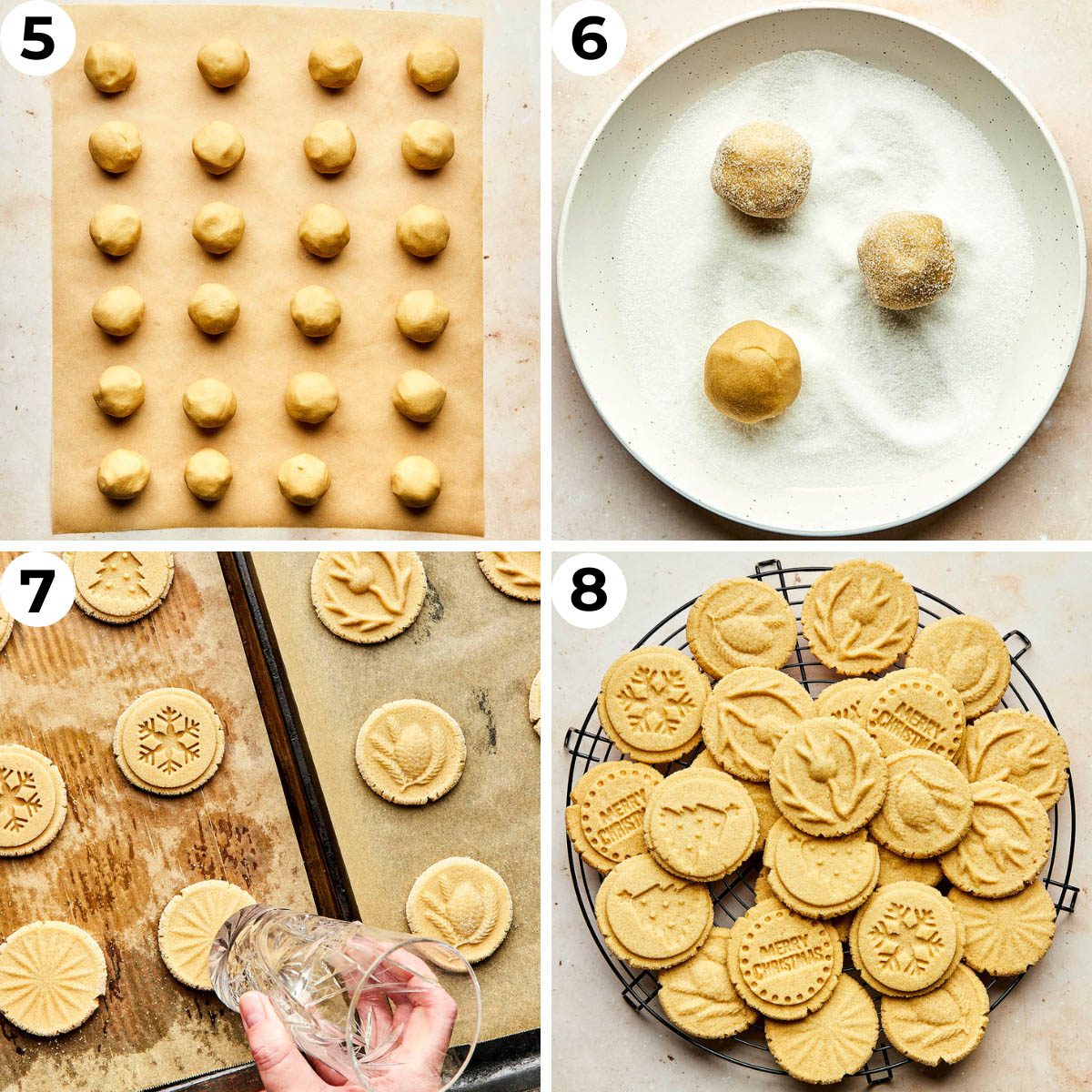 Process shots five through eight to make this recipe.