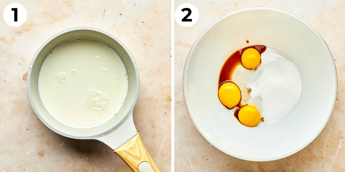 Steps one and two to make this recipe.