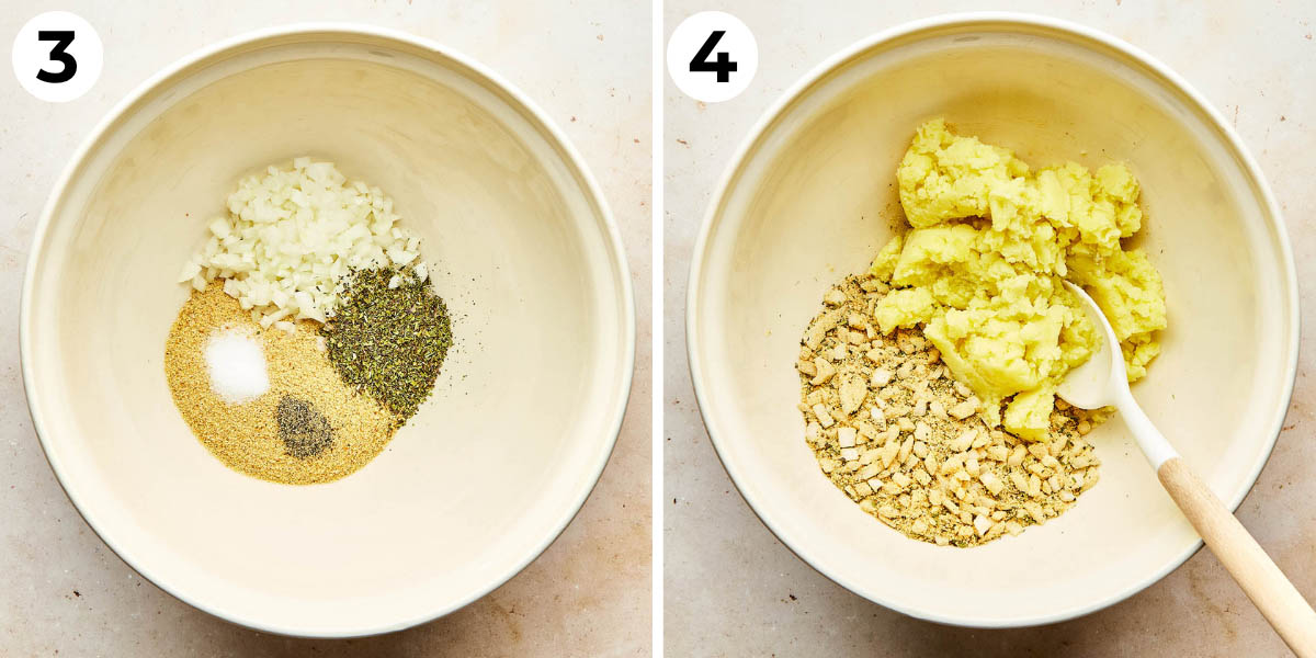 Process shots three and four to make this recipe.