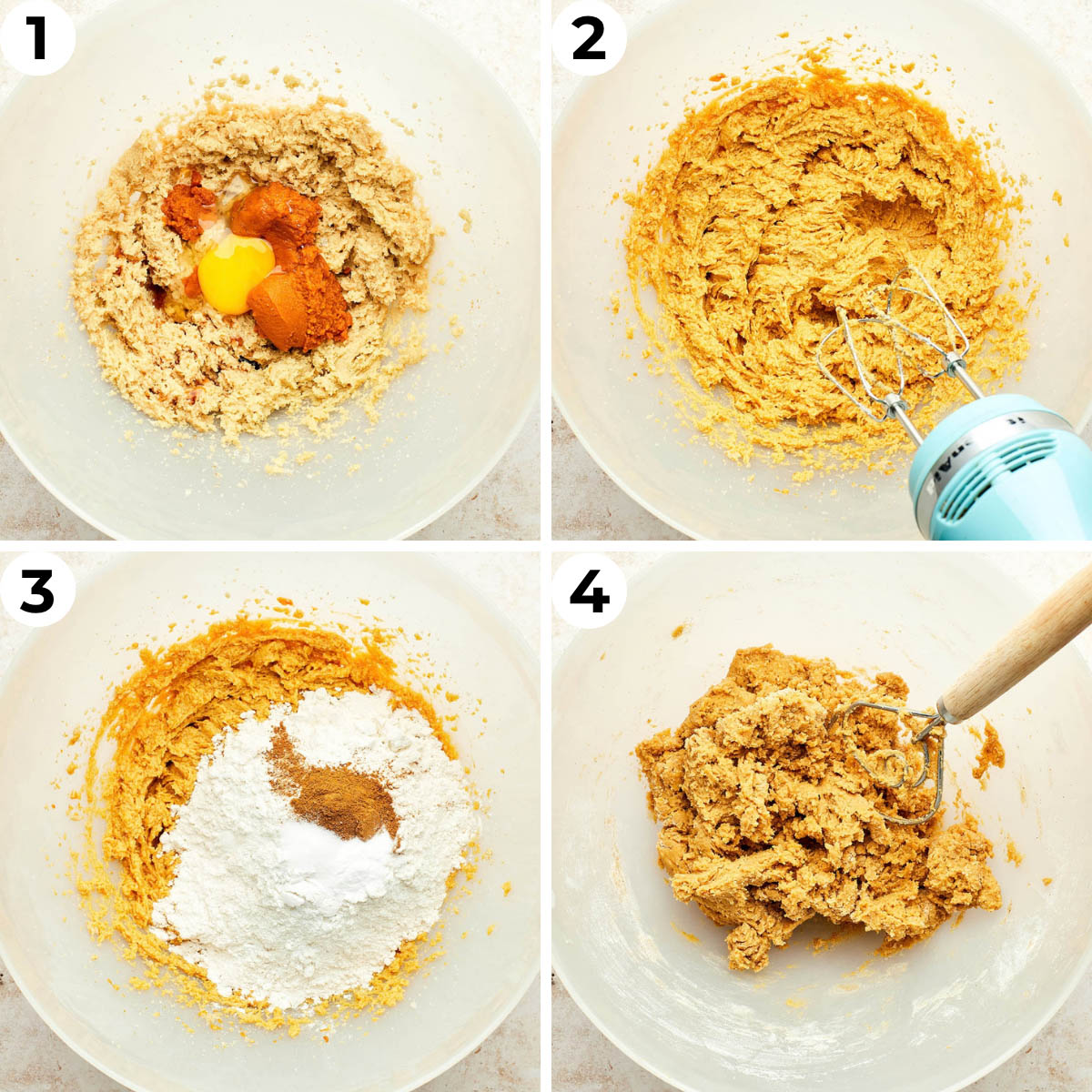 Process shots 1 through 4 to make this recipe.